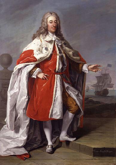 unknow artist Portrait of George Byng (1663-1733), 1st Viscount Torrington oil painting picture